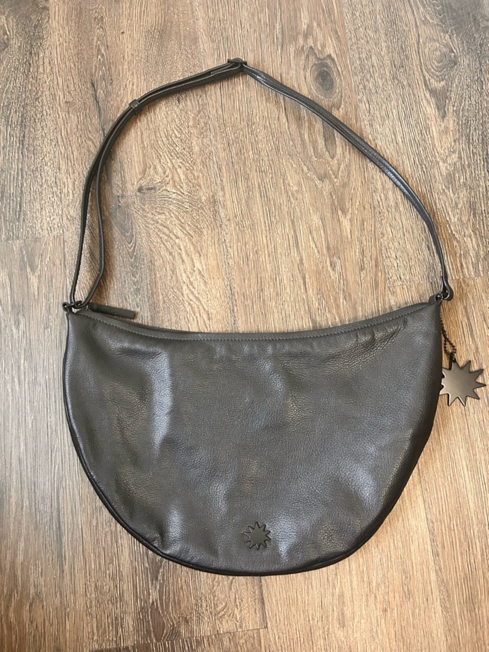 House of Harlow 1960 Moon Black Soft Leather Shoulder Bag Purse NWOT